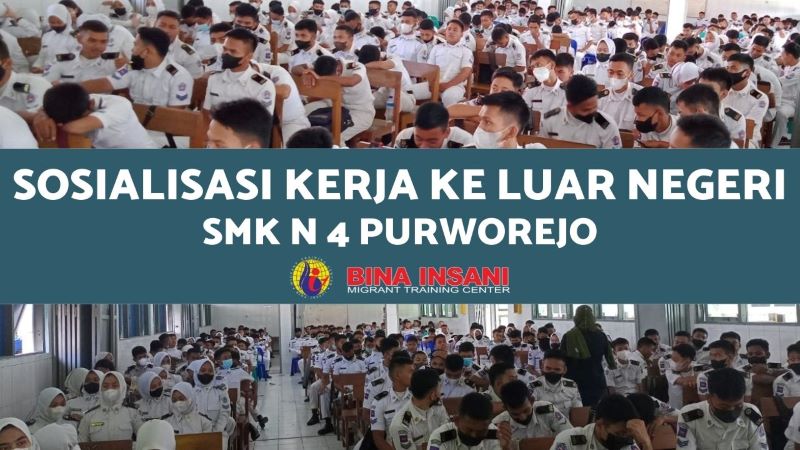 Sosialisasi program kerja ke luar negeri G to G Korea dan tG/SSW Jepang di SMK N 4 Purworejo
